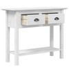 vidaXL Console Table BODO White 35.4 in.x13.6 in.x28.7 in. Solid Wood Pine - 4 of 4