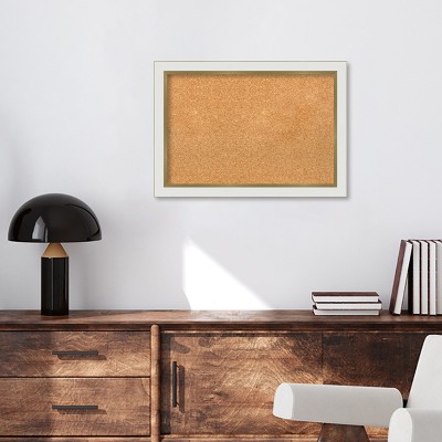 Eva Ombre Gold Narrow Framed Natural Cork Bulletin Board
