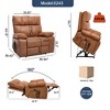 Dual Motor Infinite Position Large Power Lift Recliner Chair with Heat, 8-Point Massage, Hidden Cup Holders, and Medium-Firm Heavy-Duty Design - 2 of 4