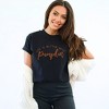 Simply Sage Market Women's Life Is Better With Pumpkins Short Sleeve Garment Dyed Tee - 2 of 4