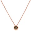 Silver 1/10 Cttw Diamond Round Miracle-Plate Two-Tone Pendant Necklace - 3 of 4