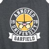 Women's - Garfield - Annoyed University Graphic Racerback Tank - 2 of 4
