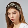 Unique Bargains Women's Velvet Pearl Knot Hairband 1 Pc - 2 of 4
