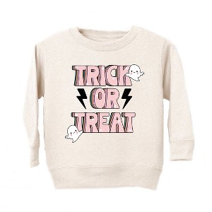 The Juniper Shop Trick Or Treat Lightning Bolt Toddler Graphic Sweatshirt - 1 of 2