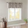 MAYEERTY 50x18" Fretwork Print Grommet Top Window Valance Grey/White - 4 of 4