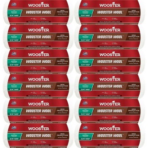 Wooster Genuine 9" Wooster Wool 3/4" Nap Roller Cover 12-Pack, RR633-9-12PK - 1 of 1