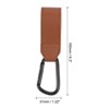 Unique Bargains PU Leather Strap Multipurpose Sturdy Bag Hooks and Hangers 2 Pcs - 2 of 4