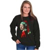 Christmas Pearl Ornament Earring Art Sweatshirt for Men or Women Brisco Brands - 3 of 4