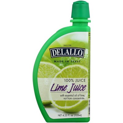 Delallo Lime Juice Slice - 12 pack, 4.23 fo