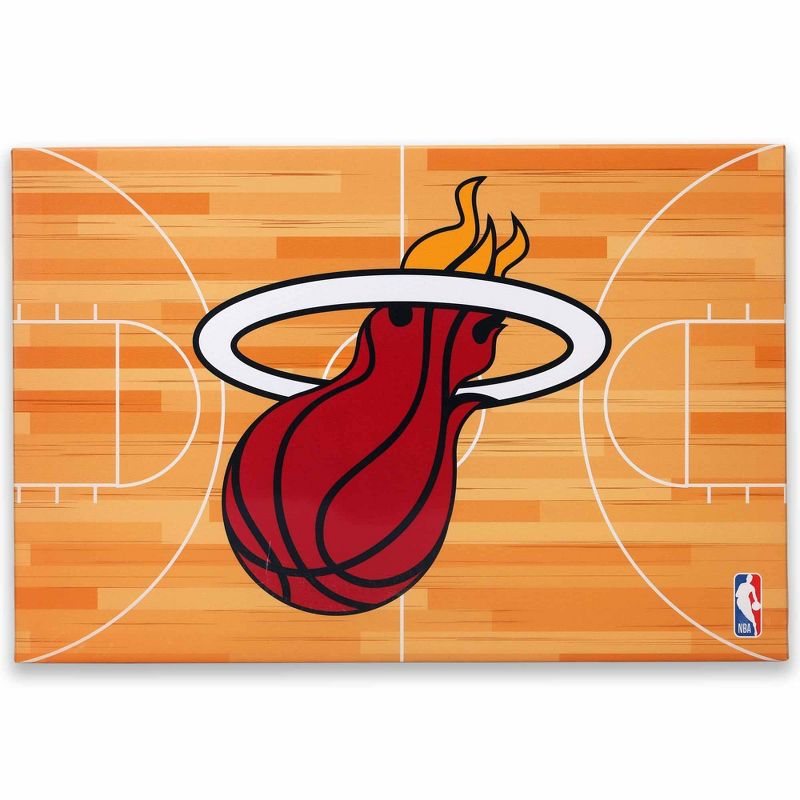 NBA Miami Heat Court Canvas Wall Sign, 1 of 5