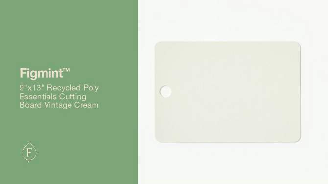 9&#34;x13&#34; Recycled Poly Essentials Cutting Board Vintage Cream - Figmint&#8482;, 2 of 6, play video