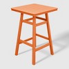WestinTrends Malibu 30" All Weather HDPE Outdoor Patio Square Counter Height Bistro Table with Umbrella Hole - 4 of 4