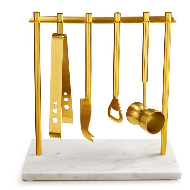 GAURI KOHLI Tokyo Marble & Gold Bar Tools Set, 5 of 7