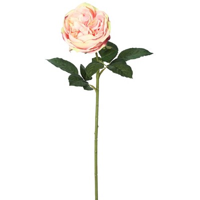 Vickerman 607183-26 Light Pink Rose Stem Pk/6 (FA191379) Home Office  Flowers with Stems