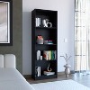 VYNXARIA Bookcase with Spacious Tier-Shelving Design,Kids' Shelf Bookshelf, Black - 2 of 4