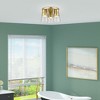 Livex Lighting Bennington 3 - Light Flush Mount in  Natural Brass - 2 of 4