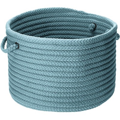 Colonial Mills Simply Home Solid - Federal Blue 14"x14"x10"  100% Polypropylene Round