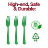 Smarty Had A Party Green Disposable Plastic Party Forks - 600 pcs - 4 of 4