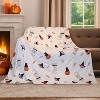 Lomsoe Cozy Printed Blanket Blanket, Flannel Throw Size for Home Decoration, Ultra Soft Throw, Christmas Light. - 2 of 4