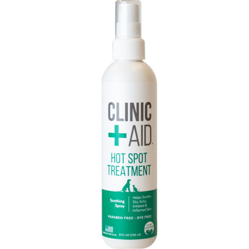 Clinic Aid Hot Spot Relief Soothing Spray for Dogs and Cats - 8 fl oz, 1 of 7
