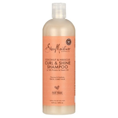 SheaMoisture Coconut & Hibiscus Curl & Shine Shampoo, 16 oz