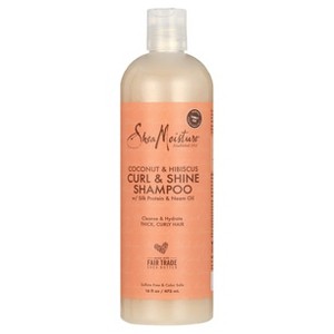 SheaMoisture Coconut & Hibiscus Curl & Shine Shampoo, 16 oz - 1 of 4