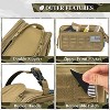 Pavilia Tactical Toiletry Bag for Men, Hygiene Travel Bag, Military Dopp Kit, Water Resistant Molle Pouch, Shaving Grooming Organizer Case - 4 of 4