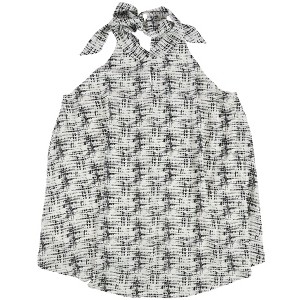 bar III Womens Tie Back Knit Blouse - 1 of 2