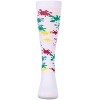 Memoi Girls Stretch Cotton "Splatter Paint" Knee Sock White 12 - 2 of 3