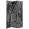 6" Double Sided Map of New York Canvas Room Divider Gray - Oriental Furniture: Folding Privacy Partition, No Assembly Required - 2 of 4