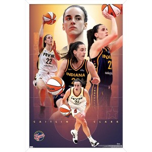Trends International WNBA Indiana Fever - Caitlin Clark 25 Framed Wall Poster Prints - 1 of 4