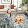 Modern Abstract Washable Area Rugs, Non Slip Contemporary Printed Accent Rug, Ultra-Soft Low Pile Indoor Carpet for Living Room Bedroom Office - 4 of 4