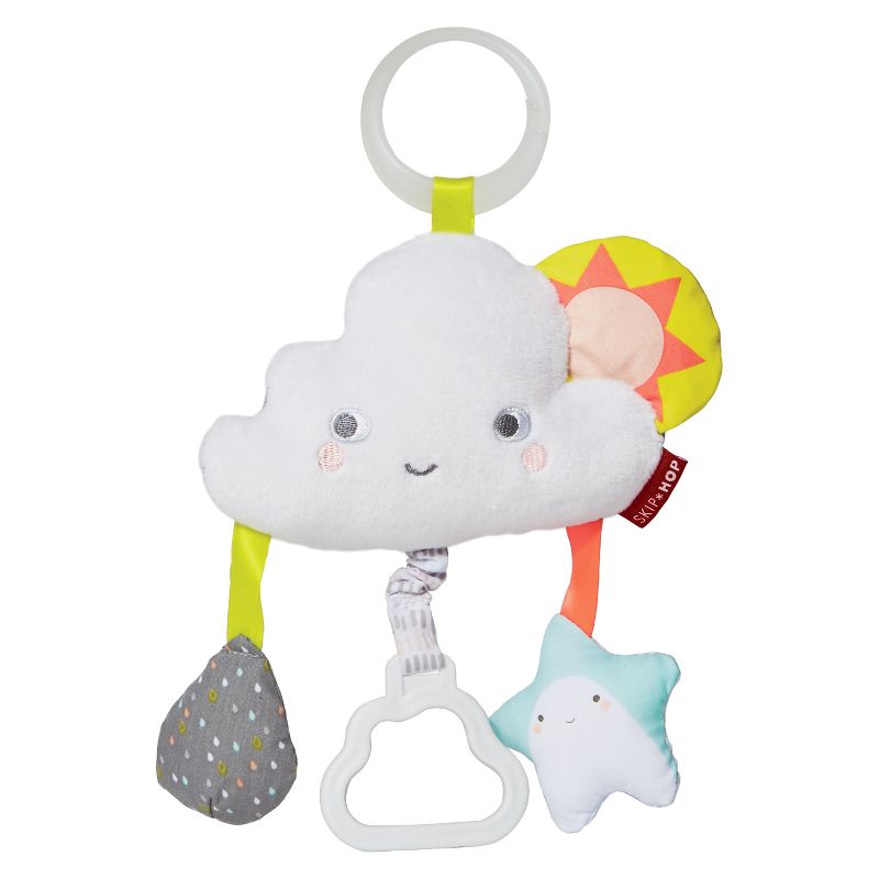 Skip Hop Silver Lining Cloud Jitter Stroller Baby Toy, 1 of 6