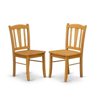 East West Furniture,Antique dining room chair for kitchen With Cushion Seat Finish Set of 2 - 1 of 3