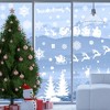 Unique Bargains Christmas Decorations for Windows and Home Christmas Window Clings Party Supplies White 1 Set - 2 of 4