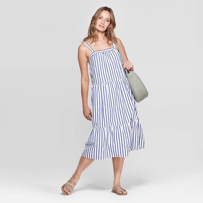 target blue and white striped dress