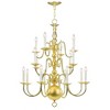 Livex Lighting Williamsburgh 16 - Light Chandelier in  Polished Brass - 2 of 2
