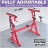 Liquid Stands Piano Keyboard Stand - Z Style Adjustable and Portable Heavy Duty Music Stand for Kids and Adults - Sturdy Musical Keyboard Stand (Red) - 2 of 4