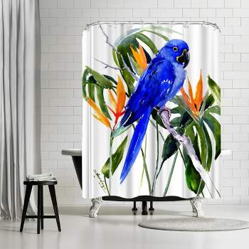 Americanflat 71 X 74 Shower Curtain, Blue Frog By Suren Nersisyan : Target