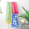 40"x70" Whirled Beach Towel Blue - Rochelle Porter: Cotton Velour, Medallion Pattern, Lightweight, OEKO-TEX Certified - 3 of 4