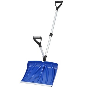 COZONY Ergonomic Snow Shovel with Auxiliary Handle, Heavy Duty Snow Removal Tool for Driveway, Doorway, Sidewalk & Pavement - 1 of 4