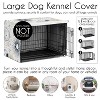 Sweet Jojo Designs Dog Crate Kennel Cover 48in. Celestial Blue Gold and Grey - 4 of 4