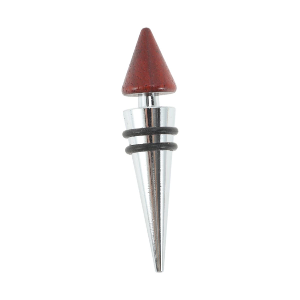 Unique Bargains Wine Stopper Aluminum Alloy TPR Wood 3.94"x0.79"x0.79" 1 Pc - thumbnail 4