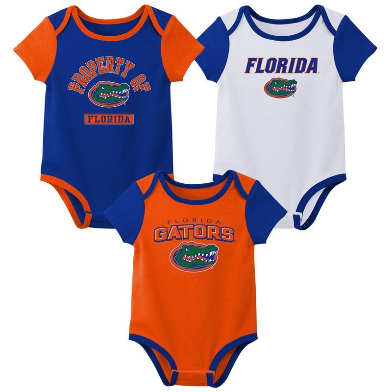 NCAA Florida Gators Infant 3pk Bodysuit, 1 of 5