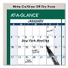 Vertical Erasable Wall Planner, 32 x 48, White/Green Sheets, 12-Month (Jan to Dec): 2026 - 4 of 4