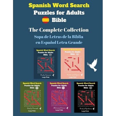 Spanish Word Search Puzzles For Adults - Large Print by  Pupiletras Publicación (Paperback)