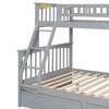 Kumasinova Bunk Bed with 2 Drawers,Convertible Bed Frame with Ladder and Guardrail,Kids Wood Bed Frame with Strong Wooden Slats - 3 of 4
