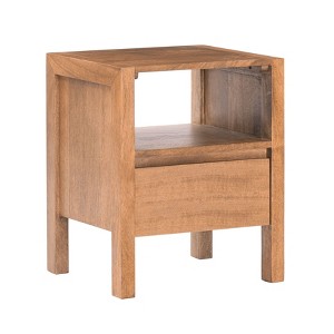 MH London Pisa 22" Mango Wood Nightstand - 1 of 4