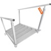Cesicia Silver Aluminum Alloy Pontoon Boat Ladder with Dual Handrails and Nonslip Rubber Mat - 2 of 4