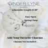Paperclip Link Circle Charm Holder Necklace for Women Stainless Steel 18"-20" Ginger Lyne Collection - 3 of 4